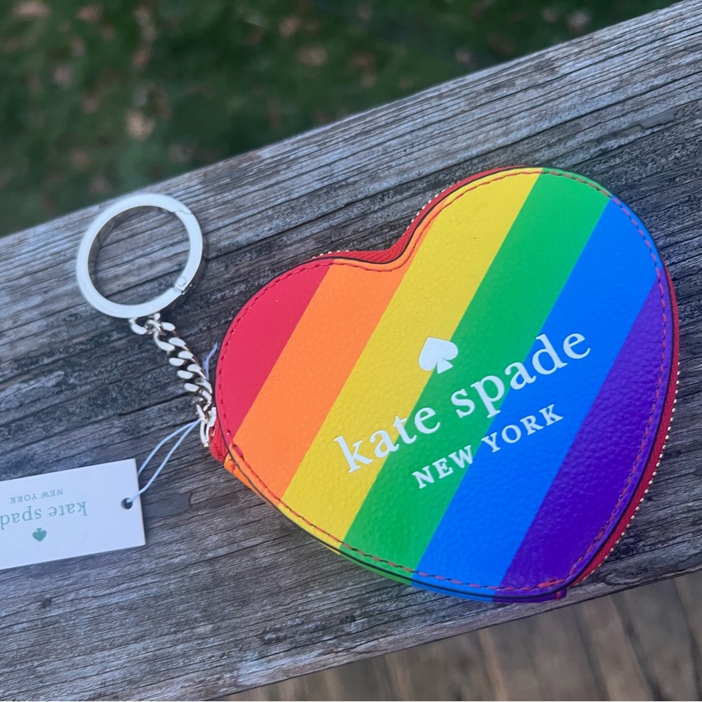 Kate Spade Multicolor Heart Bag Charm